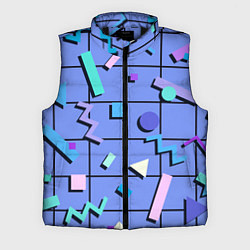 Мужской жилет ГЕОМЕТРИЧЕСКИЕ АБСТРАКТНЫЕ ФИГУРЫ, цвет: 3D-черный