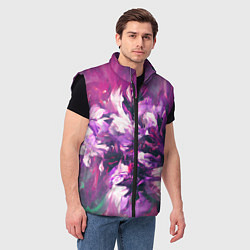 Мужской жилет Wild flowers, цвет: 3D-черный — фото 2