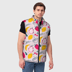Мужской жилет Fruit Pattern, цвет: 3D-черный — фото 2