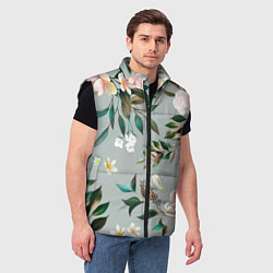 Мужской жилет Цветы Цветочный Букет, цвет: 3D-черный — фото 2