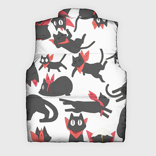 Мужской жилет Котики - арт / 3D-Красный – фото 2