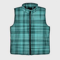 Мужской жилет Клетчатый узор цвета морской волны checkered patte