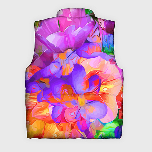 Мужской жилет Красочный цветочный паттерн Лето Colorful Floral P / 3D-Красный – фото 2