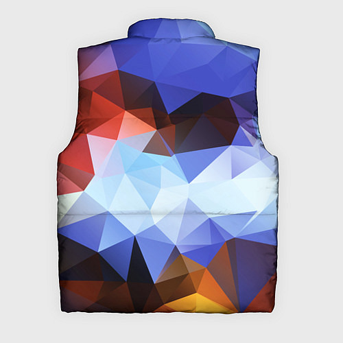 Мужской жилет Абстрактный цветной узор из треугольников Abstract / 3D-Светло-серый – фото 2