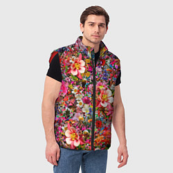Мужской жилет САД В ЦВЕТУ, цвет: 3D-красный — фото 2