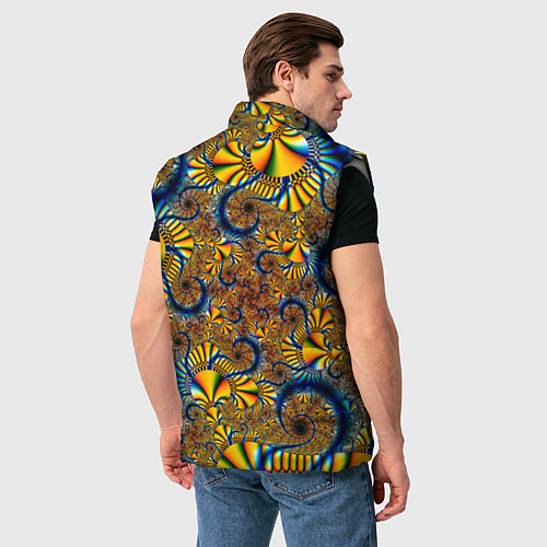 Мужской жилет FRACTAL COLOR PATTERN / 3D-Светло-серый – фото 4