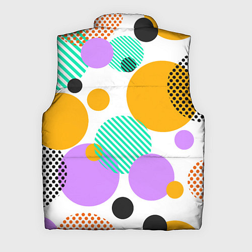 Мужской жилет GEOMETRIC INTERSECTING CIRCLES / 3D-Светло-серый – фото 2