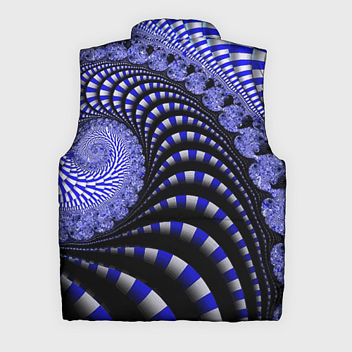 Мужской жилет Неоновая спираль Абстракция Neon Spiral Abstractio / 3D-Черный – фото 2