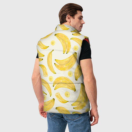 Мужской жилет Банановый Рай Лета / 3D-Красный – фото 4