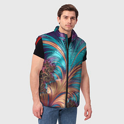 Мужской жилет Floral composition Цветочная композиция, цвет: 3D-красный — фото 2