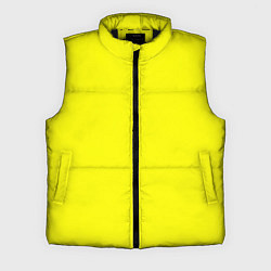 Мужской жилет Однотонный неоновый лимонный желтый тон