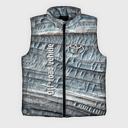 Мужской жилет Toyota Off-road vehicle Rock Тойота внедорожник Ск, цвет: 3D-светло-серый