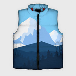 Мужской жилет Горы, лес, канатная дорога