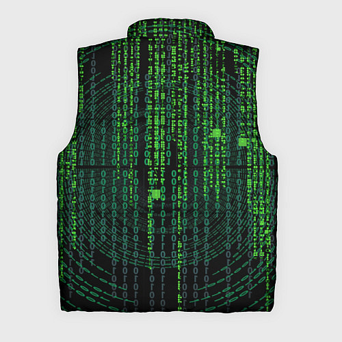 Мужской жилет Бинарная матрица / 3D-Красный – фото 2