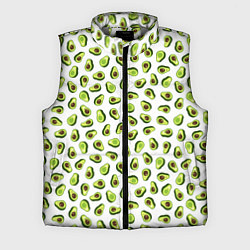Мужской жилет Смешное авокадо на белом фоне
