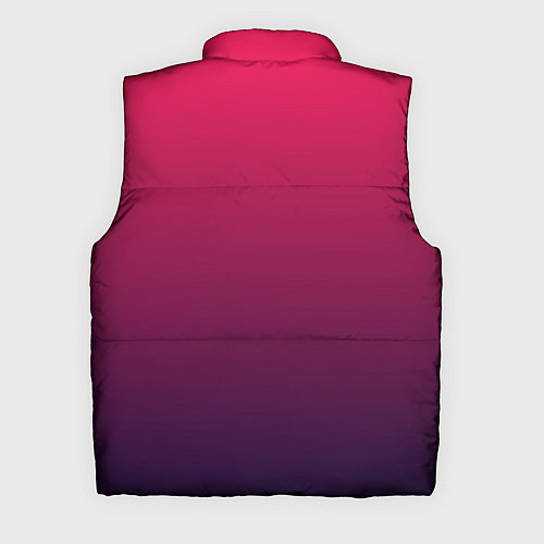 Мужской жилет RED to dark BLUE GRADIENT / 3D-Черный – фото 2