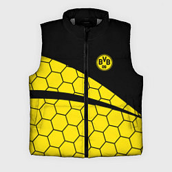 Мужской жилет Боруссия - borussia желтые соты, цвет: 3D-светло-серый