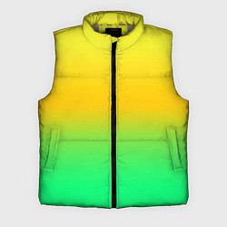 Мужской жилет Неоновый градиентный желто-зеленый фон