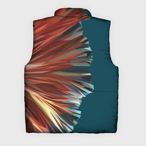 Мужской жилет Полигональные линии / 3D-Светло-серый – фото 2