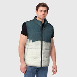 Мужской жилет Черно-белая размазня, цвет: 3D-черный — фото 2