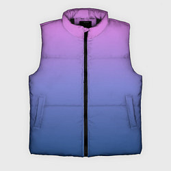 Мужской жилет PINK-BLUE GRADIENT ГРАДИЕНТ, цвет: 3D-черный