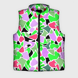Мужской жилет Abstract pattern green pink spots