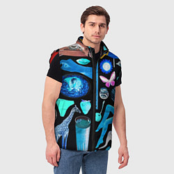 Мужской жилет Underground pattern Fashion 2099, цвет: 3D-красный — фото 2