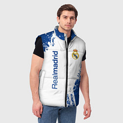 Мужской жилет Реал Мадрид краска, цвет: 3D-черный — фото 2