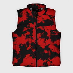 Мужской жилет Черно-красная абстракция