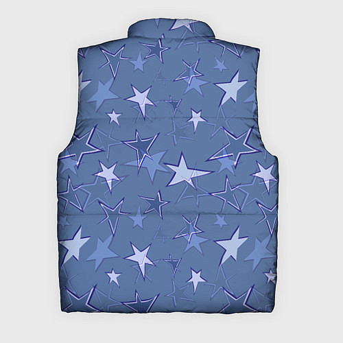 Мужской жилет Gray-Blue Star Pattern / 3D-Черный – фото 2