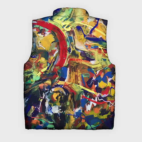 Мужской жилет Смелые экспрессивные мазки краски / 3D-Черный – фото 2