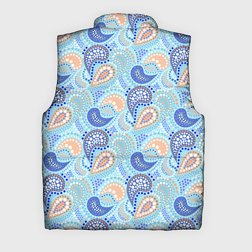 Мужской жилет Турецкий огурец Turkish cucumber blue pattern / 3D-Красный – фото 2