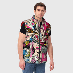 Мужской жилет Twisted pop atr pattern, цвет: 3D-красный — фото 2