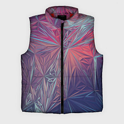 Мужской жилет Абстрактные Многоугольные Кристаллы, цвет: 3D-красный