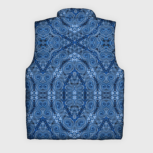 Мужской жилет Gray blue ethnic arabic ornament / 3D-Светло-серый – фото 2