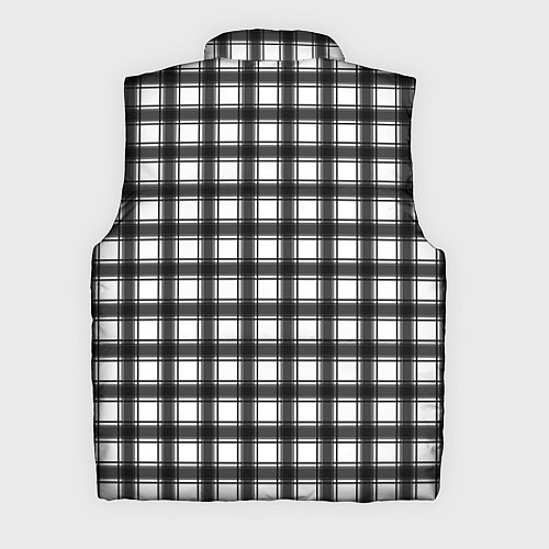 Мужской жилет Black and white trendy checkered pattern / 3D-Черный – фото 2