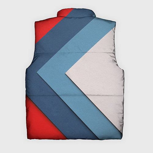 Мужской жилет Абстрактная геометрия - Синий / 3D-Светло-серый – фото 2