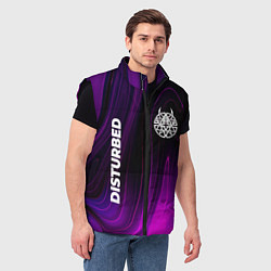Мужской жилет Disturbed Violet Plasma, цвет: 3D-черный — фото 2