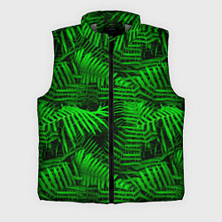 Мужской жилет Листья папоротника - текстура, цвет: 3D-светло-серый