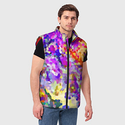 Мужской жилет Летняя мозаика, цвет: 3D-красный — фото 2