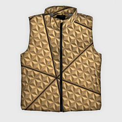 Мужской жилет Абстрактное металлическое покрытие - Золотой