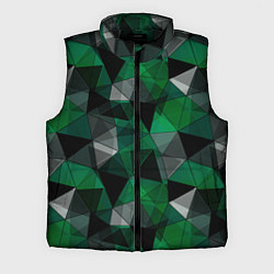Мужской жилет Зеленый, серый и черный геометрический, цвет: 3D-черный