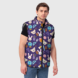 Мужской жилет Коалы и зайки, цвет: 3D-светло-серый — фото 2