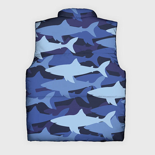Мужской жилет Акулий камуфляж - паттерн / 3D-Черный – фото 2