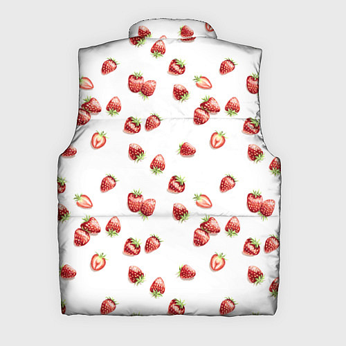 Мужской жилет Клубничка, паттерн / 3D-Черный – фото 2