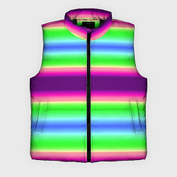 Мужской жилет Яркие разноцветные размытые полосы