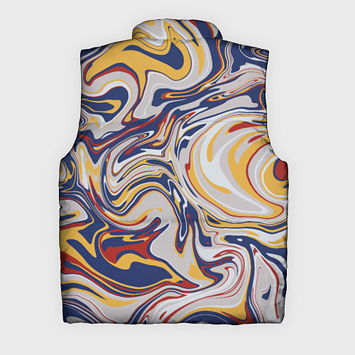Мужской жилет Лунные разводы красок / 3D-Красный – фото 2