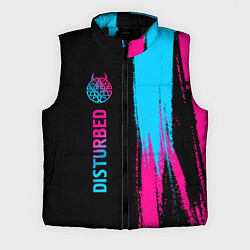 Мужской жилет Disturbed - neon gradient: по-вертикали, цвет: 3D-черный
