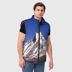 Мужской жилет Мачапучаре, священная гора - дом бога Шивы, закрыт, цвет: 3D-красный — фото 2