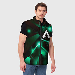 Мужской жилет Apex Legends разлом плит, цвет: 3D-черный — фото 2